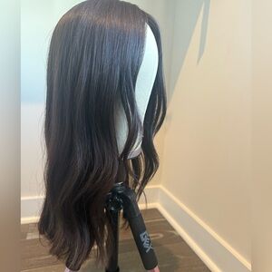 Highline Natural Dark Brown Hair Topper 7x8 21-22”